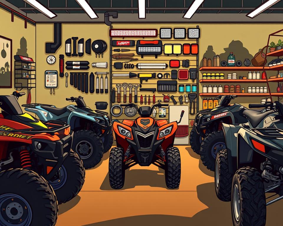 lifted Honda four wheelers